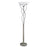 Lite Source Majesty 1 Light Torchiere/Swirl, Stainless Steel/Cloud - LSF-9640SS