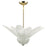 Lite Source Franco-Ninfea 7 Light Ceiling Lamp, Gold/Crystal - LSI-1728