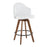 LumiSource Ahoy Counter Stool, Walnut Bamboo/White/Blue - B26-AHOYCORALWLW