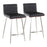 LumiSource Mason Swivel Counter Stool, Set of 2, Steel - B26-MSNSWWLBK2