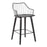 LumiSource Winston Counter Stool in Black Wood/Black Metal - B26-WINSTNBKBK