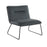 LumiSource Casper Accent Chair in Black Metal/Green PU - CHR-CASPERBKGN