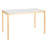 Lumisource Fuji Modern/Glam Dining Table, Gold, White Marble - DT-FUJ4728AUWM