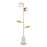 LumiSource Butler Floor Lamp, Gold/White Marble/White - L-BUTLERFLAUWM