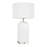 LumiSource Carmen Table Lamp, Stainless Steel/White Ceramic - LS-CARMENSSW