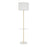 LumiSource Chloe Floor Lamp, White Marble/Gold Metal - LS-CHLOEWMBAUW