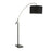 LumiSource Milan Floor Lamp, Black Marble/Black Metal - LS-MILAN2BKBK