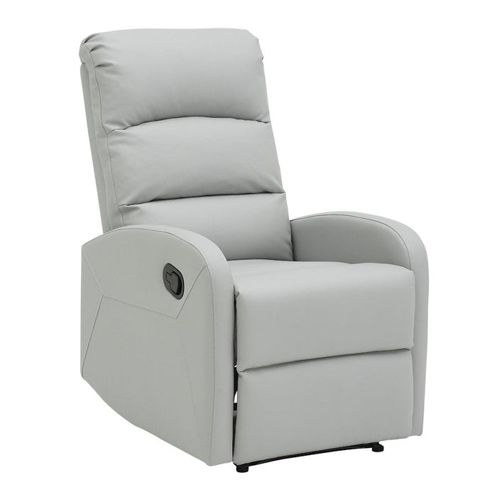 LumiSource Dormi Recliner Chair in Light Grey PU - RCL-DORMILGY