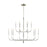 Ellen Brianna 15 Light Two-Tier Chandelier, Polished Nickel - EC10015PN