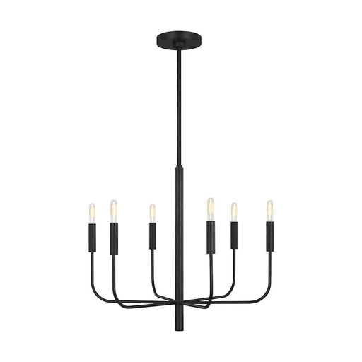 Ellen Brianna 6 Light Chandelier, Aged Iron - EC1006AI