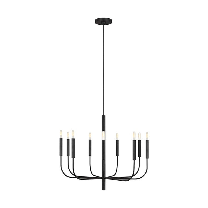 Ellen Brianna 9 Light Chandelier, Aged Iron - EC1009AI