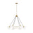 Ellen Rossie 6 Light Chandelier, Burnished Brass/Milk White - EC1226BBS