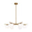 Visual Comfort Studio DeGeneres Lune 8 Light 49" Chandelier, AG/Milk