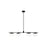 ED Ellen DeGeneres Lune 8 Light 49" Chandelier, Aged Iron/Milk White - EC1258AI