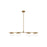 ED Ellen DeGeneres Lune 8 Light 49" Chandelier, Brass/Milk White - EC1258BBS