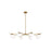 Visual Comfort Studio DeGeneres Lune 8 Light 49" Chandelier, AG/Milk