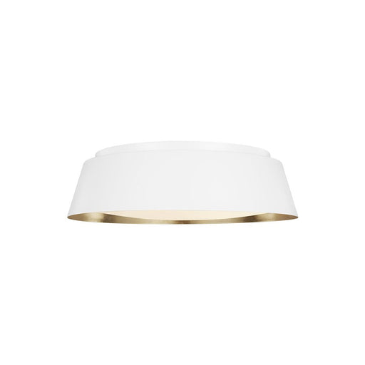 Ellen Asher 4 Light Flush Mount, Matte White/White Inside - EF1005MWT