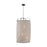 Ellen Dunne 4 Light 35" Pendant, Aged Iron/Natural - EP1124AI