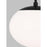 Visual Comfort Studio DeGeneres Lune 1 Light Pendant, AgIron/Milk