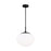 Visual Comfort Studio DeGeneres Lune 1 Light Pendant, AgIron/Milk