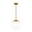 ED Ellen DeGeneres Lune 1 Light Pendant, Burnished Brass/Milk White - EP1341BBS