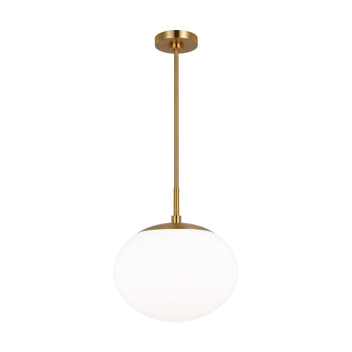 Visual Comfort Studio DeGeneres Lune 1 Light Pendant, AgIron/Milk