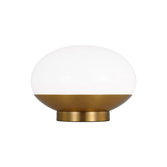 ED Ellen DeGeneres Lune 1 Light Accent Lamp, Brass/Milk White - ET1471BBS1