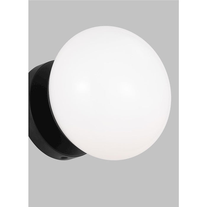 Visual Comfort Studio DeGeneres Lune 1 Light Sconce, AgIron/Milk