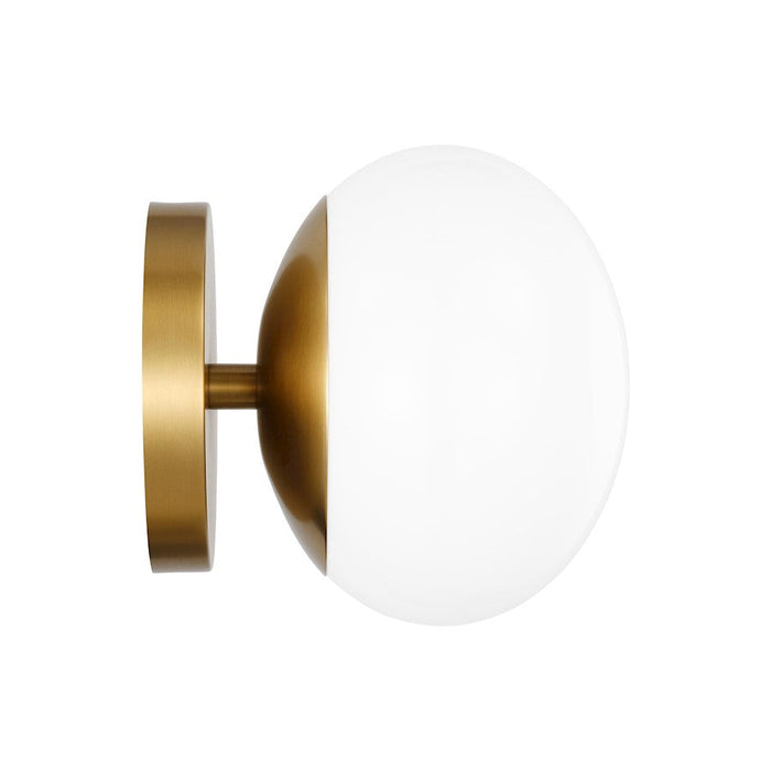 Visual Comfort Studio DeGeneres Lune 1 Light Sconce, AgIron/Milk