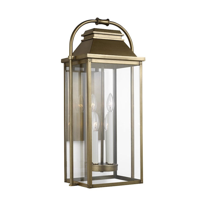 Visual Comfort Studio Wellsworth 3-Lt Medium Out Wall Lantern, BR