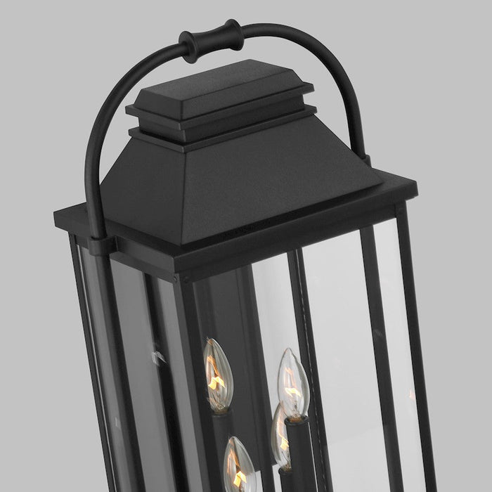 Visual Comfort Studio Wellsworth 4-Lt Outdoor 13" Sconce, Black