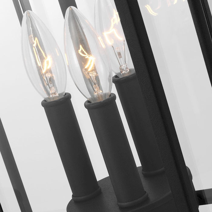 Visual Comfort Studio Wellsworth 3-Lt Outdoor 9" Pendant, Black