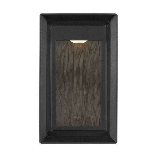 Feiss Urbandale 1-Lt Outdoor 10" LED Sconce, Black/Water - OL13700TXB-L1