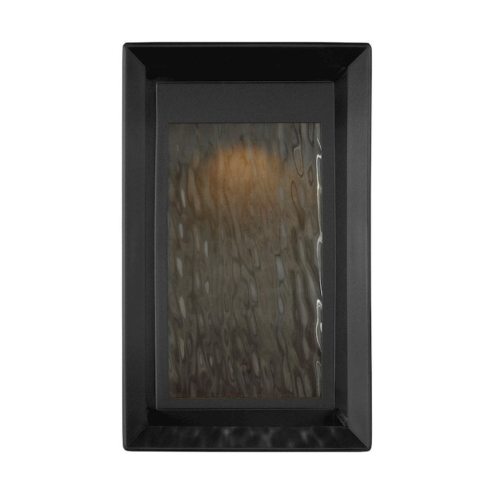 Feiss Urbandale 1-Lt Outdoor 16" LED Sconce, Black/Water - OL13702TXB-L1