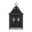 Feiss Galena 2-Lt Outdoor Pocket Wall Sconce, Black/Clear Seeded - OL14400TXB