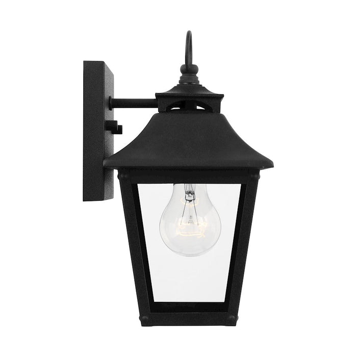 Visual Comfort Studio Galena 1-Lt Outdoor 6" Sconce, Black/Seed- OL14401TXB