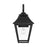 Feiss Galena 1-Lt Outdoor 8" Sconce, Black/Clear Seeded - OL14402TXB