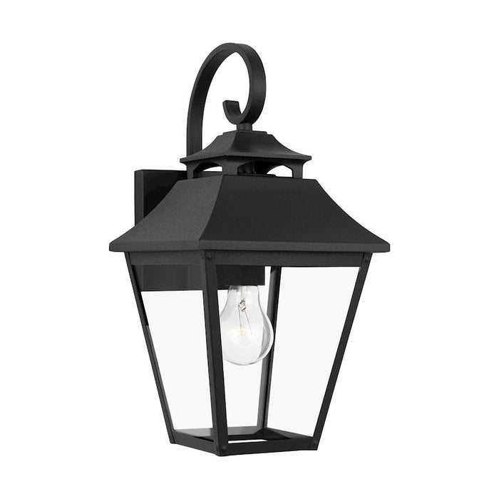 Visual Comfort Studio Galena 1-Lt Outdoor 8" Sconce, Black/Seed- OL14402TXB