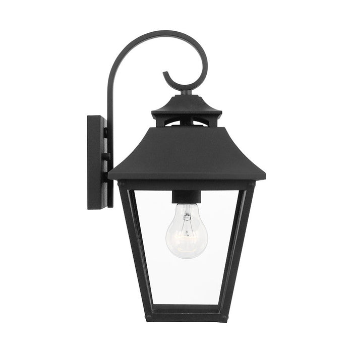 Visual Comfort Studio Galena 1-Lt Outdoor 8" Sconce, Black/Seed- OL14402TXB