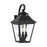 Visual Comfort Studio Galena 4-Lt Outdoor 13" Sconce, Black/Seed- OL14404TXB