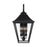 Feiss Galena 4-Lt Outdoor 13" Sconce, Black/Clear Seeded - OL14404TXB