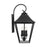 Visual Comfort Studio Galena 4-Lt Outdoor 13" Sconce, Black/Seed- OL14404TXB