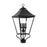 Visual Comfort Studio Galena 4-Lt Outdoor 13" Post Lantern, BK/Seed- OL14407TXB