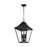 Visual Comfort Studio Galena 4-Lt Outdoor 18" Pendant, Black/Seed- OL14409TXB