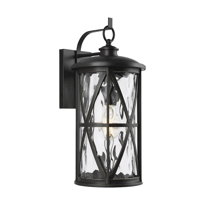 Feiss Millbrooke 19.3" Outdoor Wall Lantern, Bronze/Water - OL15202ANBZ