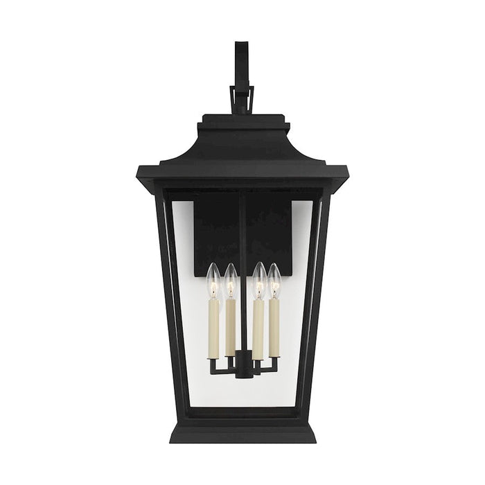 Feiss Warren 16" 4-Light Outdoor Wall Lantern, Black - OL15404TXB