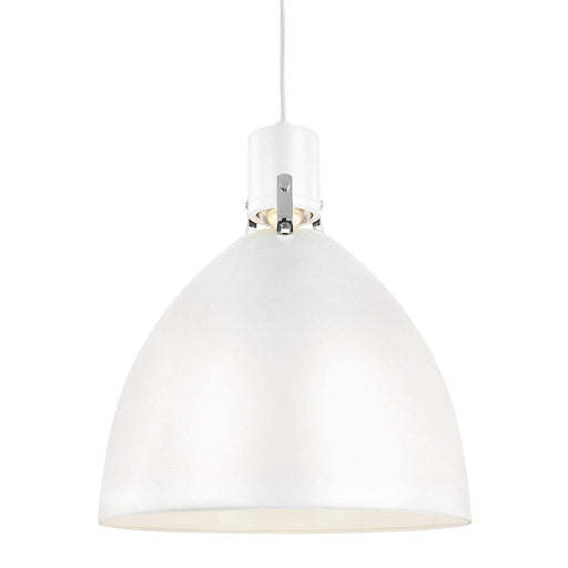 Feiss Brynne 1-Light Large LED Pendant, Flat Whitechrome - P1443FWH-L1