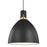 Feiss Brynne 1-Light Large LED Pendant, Matte Blackchrome - P1443MB-L1