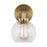 Visual Comfort Studio Clara 1 Light Wall Sconce, BurnishBrass