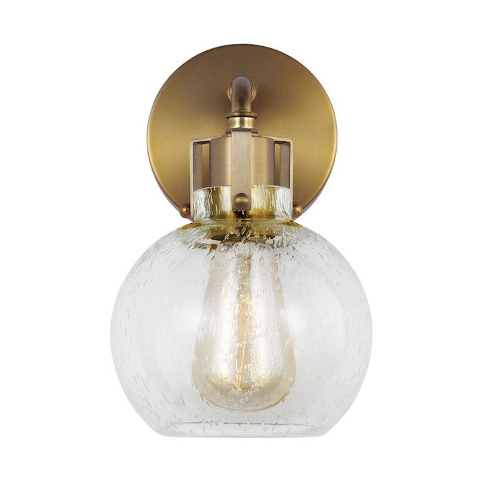 Visual Comfort Studio Clara 1 Light Wall Sconce, BurnishBrass